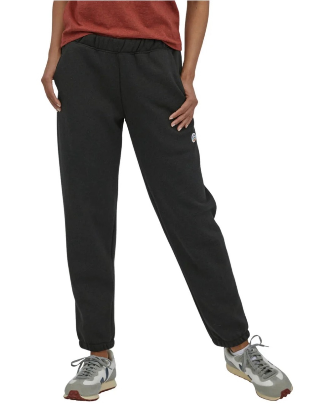 Patagonia Women's Fitz Roy Icon Uprisal Black Sweatpants Size Large